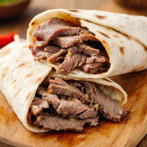 Говядина классическая  на углях. Шаверма